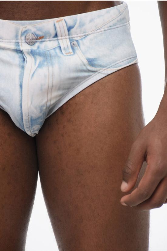  디젤 스윔팬츠 A09677 0KHAB 817 SLIP Blue - DIESEL