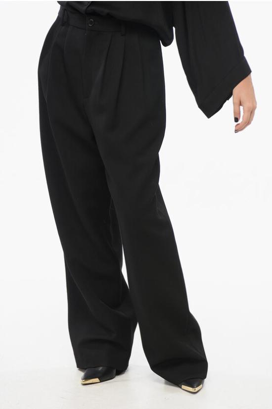  더로우 스트레이트 팬츠 7519W2586BLK Black - THE ROW