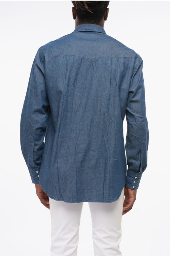  살바토레피콜로 긴팔 셔츠 OR191CO 0 Blue - SALVATORE PICCOLO