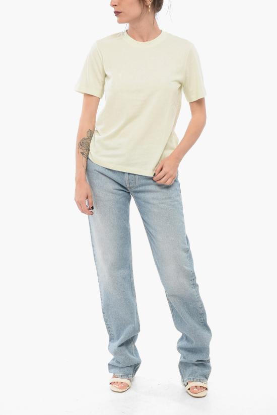  이브살로몬 반팔 티셔츠 24EFH50158B10W 0 A3019 Yellow - YVES SALOMON