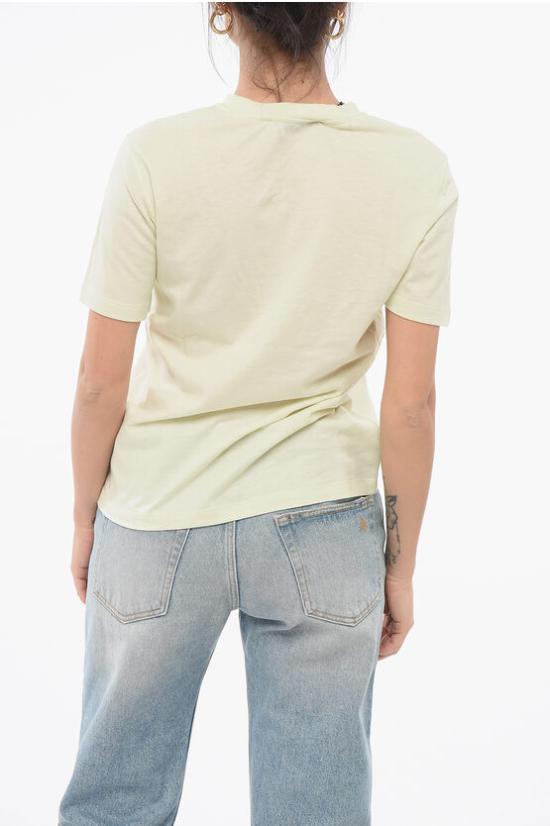  이브살로몬 반팔 티셔츠 24EFH50158B10W 0 A3019 Yellow - YVES SALOMON