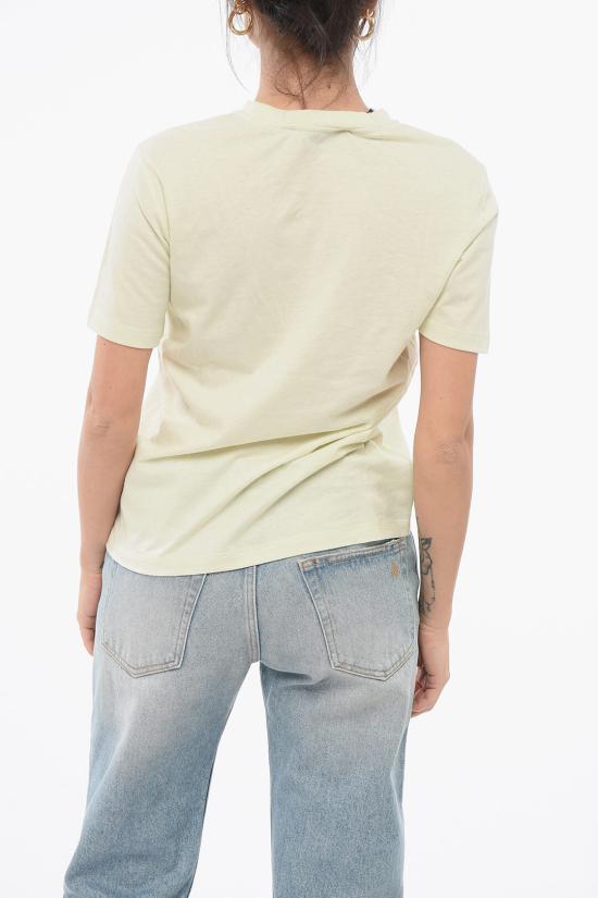  이브살로몬 반팔 티셔츠 24EFH50158B10W 0 A3019 Yellow - YVES SALOMON