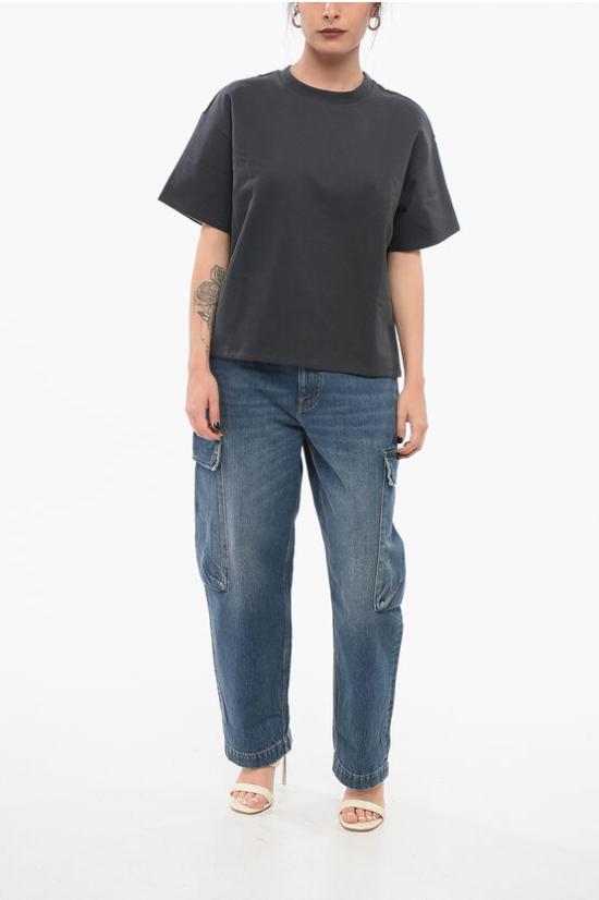  보테가베네타 반팔 티셔츠 753811V39G0 1312 Gray - BOTTEGA VENETA