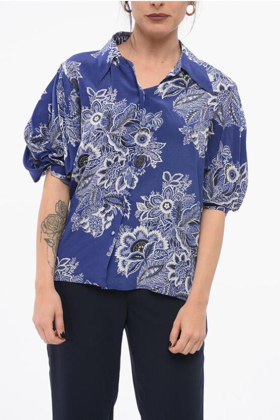  에트로 블라우스 WRIA0021 99SA191 X0883 Blue