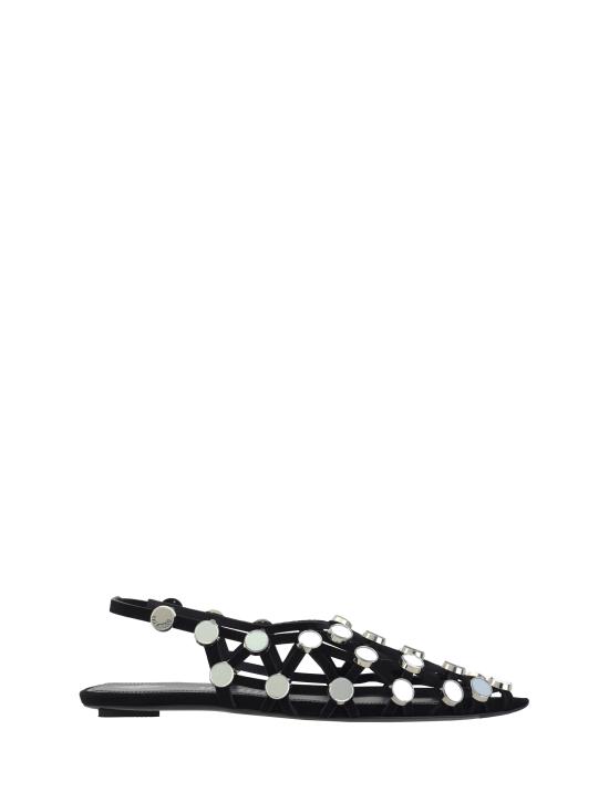 24FW 디 아티코 플랫 슈즈 246WS801L007SR 100 BLACK