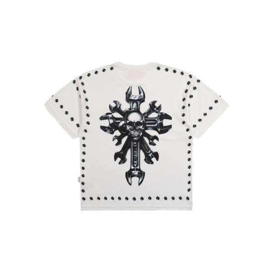 25SS 피디에프 반팔 티셔츠 DFM54012 TJ101 G0024 WHITE - PDF