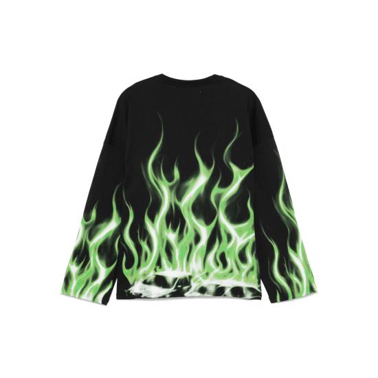 25SS 피디에프 긴팔 티셔츠 DFM54013 TJ101 G0025 BLACK GREEN - PDF