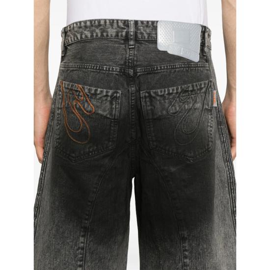 25SS 피디에프 데님 숏팬츠 DFM03013 TF118 G0017 BLACK - PDF