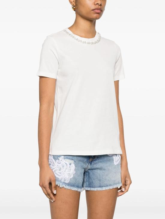 25SS 에르마노 피렌제 반팔 티셔츠 D46EL034APEE3 MF212 Off white cry - ERMANNO FIRENZE