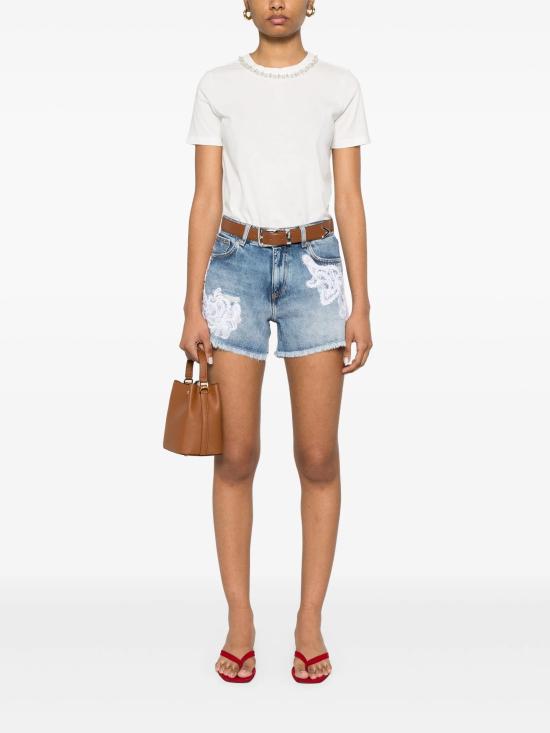 25SS 에르마노 피렌제 반팔 티셔츠 D46EL034APEE3 MF212 Off white cry - ERMANNO FIRENZE