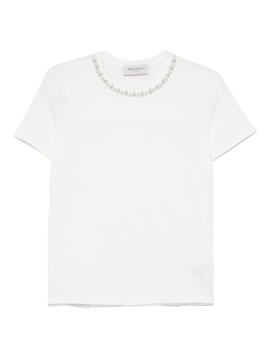 25SS 에르마노 피렌제 반팔 티셔츠 D46EL034APEE3 MF212 Off white cry