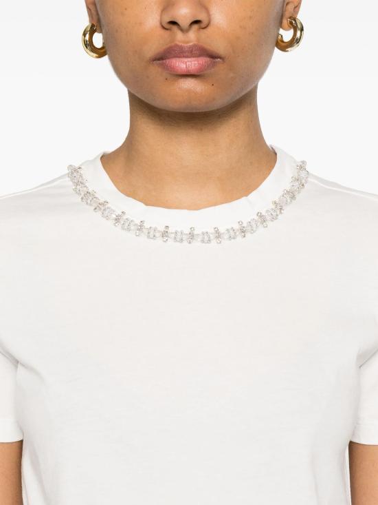 25SS 에르마노 피렌제 반팔 티셔츠 D46EL034APEE3 MF212 Off white cry - ERMANNO FIRENZE