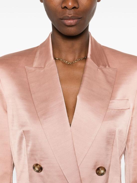 24FW 핑코 수트 자켓 104677A2DF O54 Rosa nuvola - PINKO