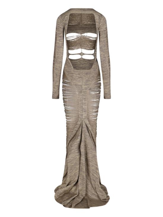 25SS 릭 오웬스 롱 원피스 RO01E7614 KGRIDG 02 Golden - RICK OWENS