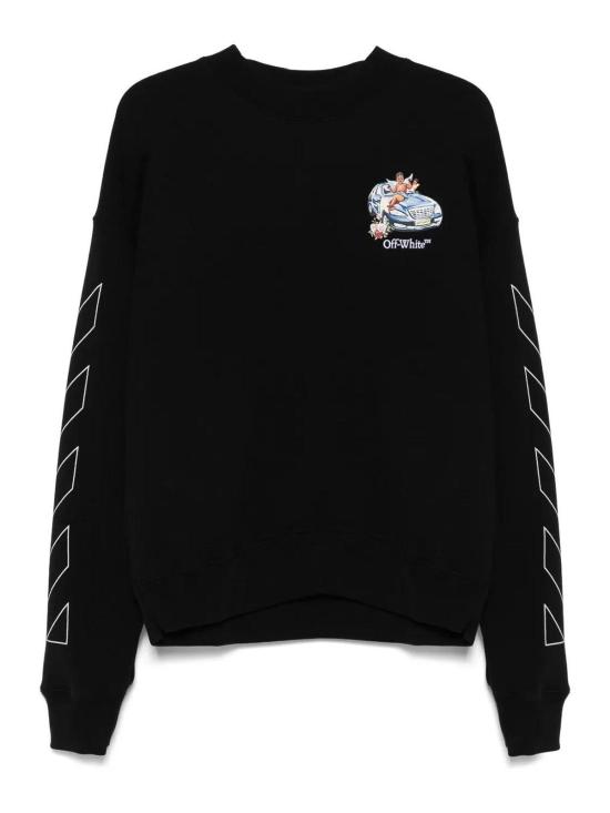  오프화이트 긴팔 티셔츠 OMBA054S25FLE0011001 Black