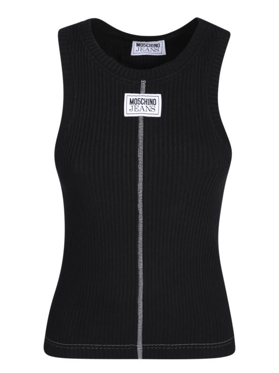 24FW 모스키노 민소매 티셔츠 A0809 8266 1555 Black