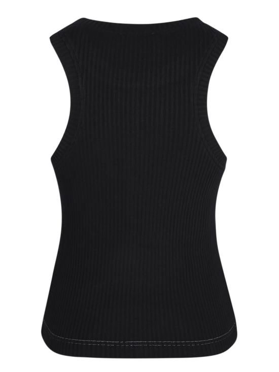 24FW 모스키노 민소매 티셔츠 A0809 8266 1555 Black - MOSCHINO