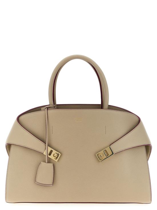 25SS 살바토레 페라가모 토트백 0779050CASTAGNETOSTONE Beige