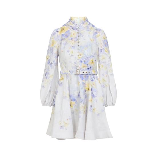 25SS 짐머만 숏 원피스 9142DR251 LIF LILAC FLORAL - ZIMMERMANN