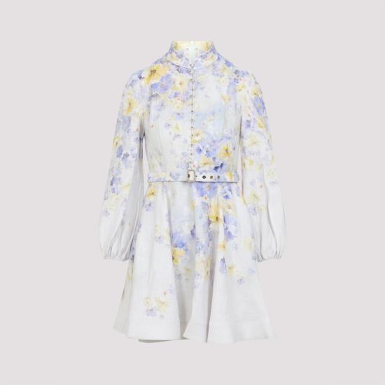 25SS 짐머만 숏 원피스 9142DR251 LIF LILAC FLORAL - ZIMMERMANN