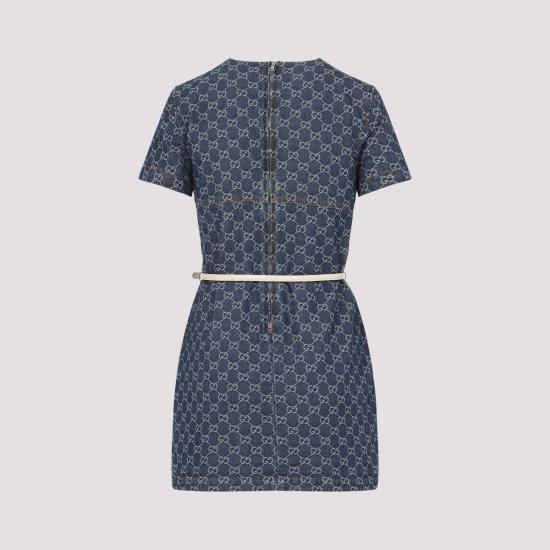 25SS 구찌 미디 원피스 818219 XDC9H 4528 BLUE - GUCCI