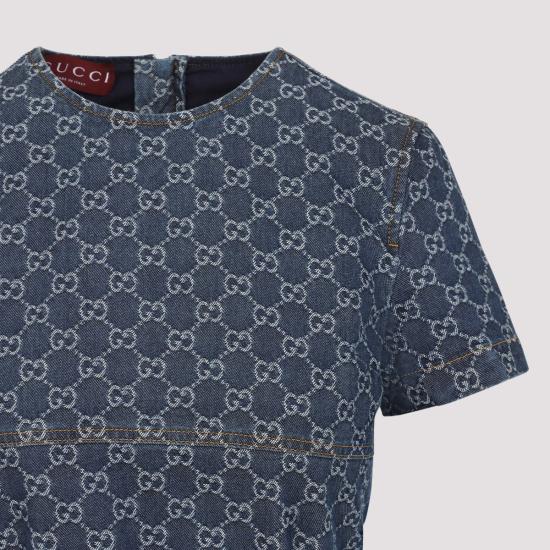 25SS 구찌 미디 원피스 818219 XDC9H 4528 BLUE - GUCCI