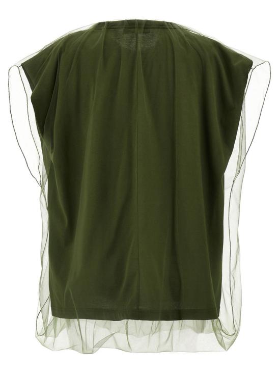 25SS 파비아나 필리피 민소매 티셔츠 JED275F618L3686162 GREEN - FABIANA FILIPPI