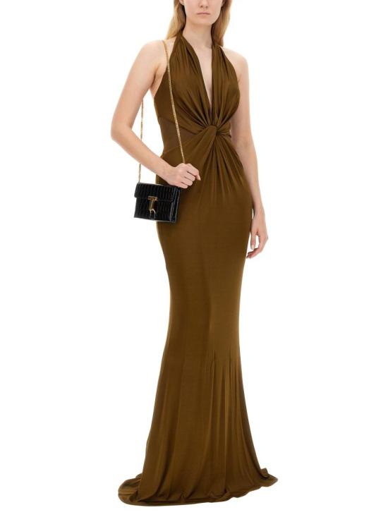 24FW 톰포드 롱 원피스 ABJ787 JEX114FG585 MILITARY GREEN - TOMFORD