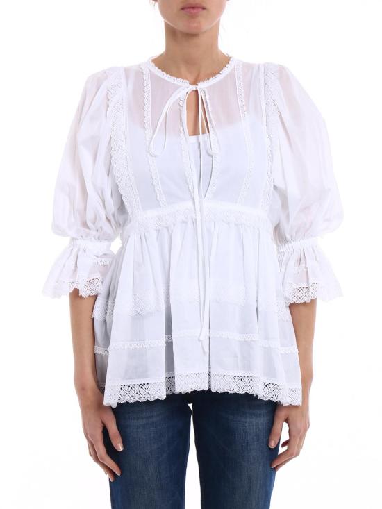  돌체앤가바나 블라우스 F71K6TFU5E3W0800 White - DOLCE & GABBANA