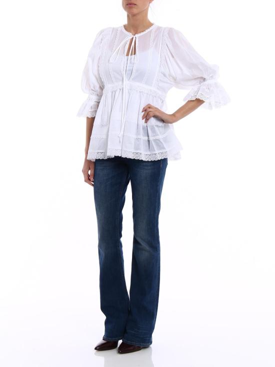  돌체앤가바나 블라우스 F71K6TFU5E3W0800 White - DOLCE & GABBANA