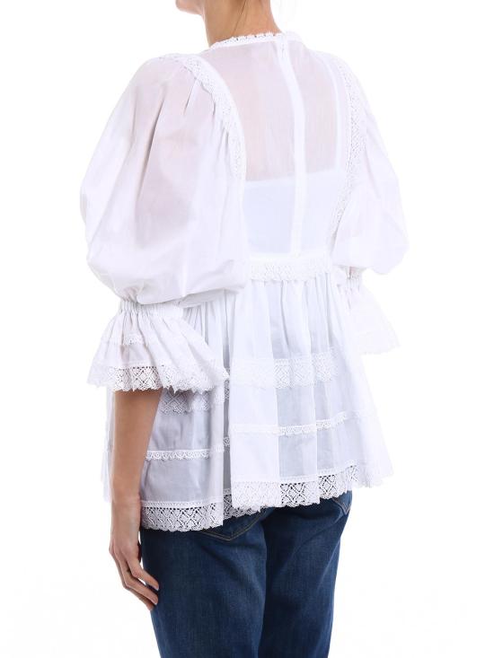  돌체앤가바나 블라우스 F71K6TFU5E3W0800 White - DOLCE & GABBANA
