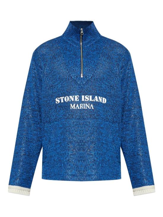 25SS 스톤 아일랜드 집업 니트 K1S155100034S00XA 57152 V0028 BLUE MARINE