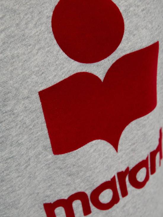 25SS 이자벨마랑에뚜왈 긴팔 티셔츠 SW0003FA A1M07EGYRD Grey red - ISABEL MARANT ETOILE