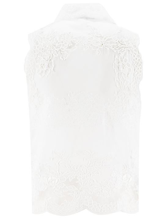 25SS 에르마노 설비노 민소매 티셔츠 D462K321JBN 10601 BRIGHT WHITE OTTICO - ERMANNO SCERVINO