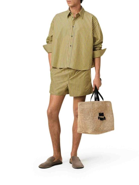  아미 긴팔 셔츠 USH121CO01083744 Green - AMI