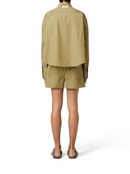  아미 긴팔 셔츠 USH121CO01083744 Green - AMI