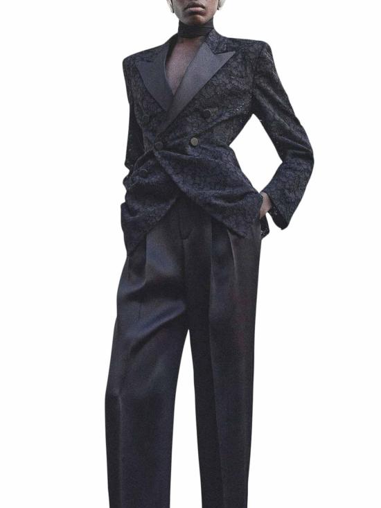 24FW 생로랑 팬츠 803599Y013G1000 Black - SAINT LAURENT