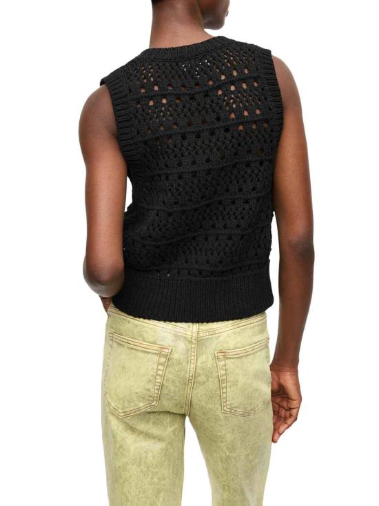  가니 베스트 K2471099 Black - GANNI