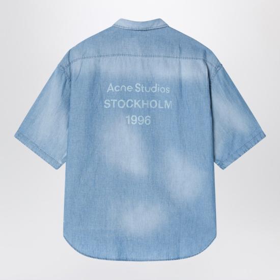 25SS 아크네 스튜디오 긴팔 티셔츠 BB0617CO Light blue - ACNE STUDIOS