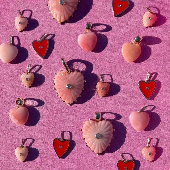  탯치 팔찌 태치 제마 베일 참 핑크 오팔 - THATCH