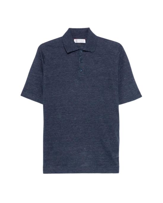 25SS 브루넬로 쿠치넬리 린넨 코튼 니트 폴로 셔츠 M2L00315 C2962
