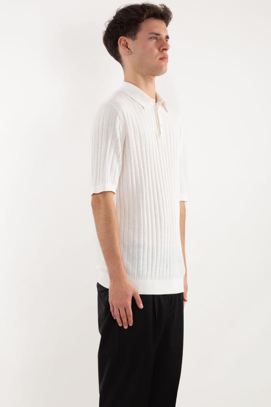 25SS 일레븐티 폴로 티셔츠 K76POLK14 MAT0A001 01 White - ELEVENTY