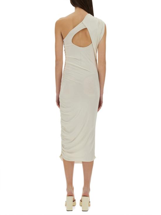 25SS 릭 오웬스 미디 원피스 LI01E4526 CVI28 WHITE - RICK OWENS