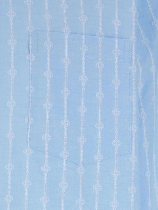 25SS 카사블랑카 긴팔 셔츠 MS25SH17501 BLUEWHITE - CASABLANCA