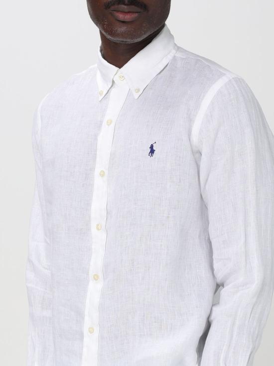 25FW 폴로 랄프로렌 긴팔 셔츠 710966294 003 White - POLO RALPH LAUREN