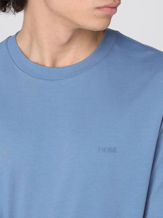 25FW 보스 반팔 티셔츠 50468347 459 Gnawed Blue - BOSS