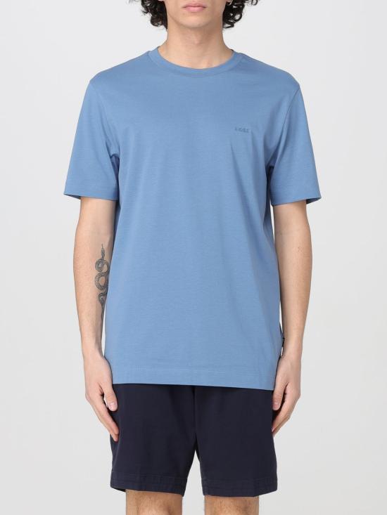 25FW 보스 반팔 티셔츠 50468347 459 Gnawed Blue