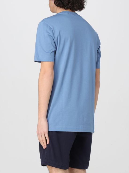 25FW 보스 반팔 티셔츠 50468347 459 Gnawed Blue - BOSS