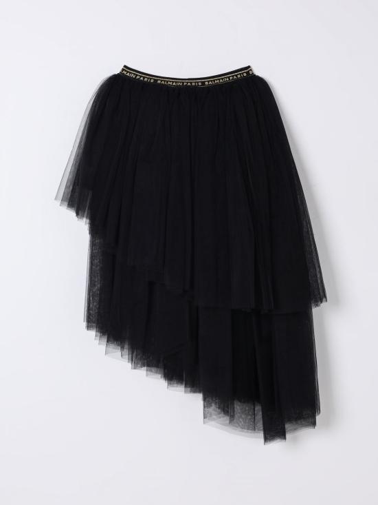 25SS [키즈] 발망 스커트 BW7A11T0002 930OR Black