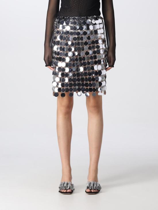 25FW 파코라반 스커트 19EIJU010PS0133 P040 Silver